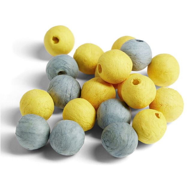 Boule papier x100 dor&eacute; et argent&eacute;