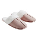 Chaussons mules femme roses fourrées T40/41