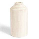 Vase bois beige naturel &Oslash;9xH18cm