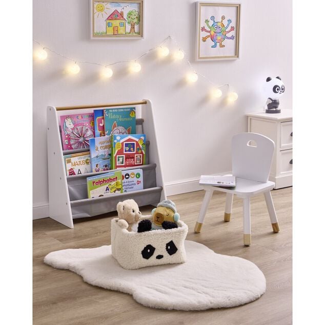 Chaise enfant bois blanc 28x28xH50