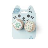 Jouet pour chat balle x2