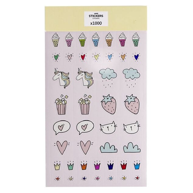 Sticker enfant 6 feuilles 1000 pi&egrave;ces