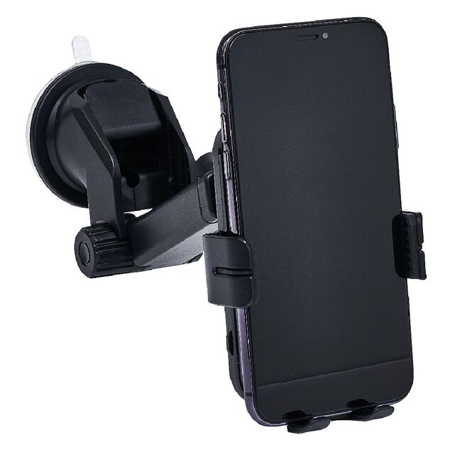 Support de t&eacute;l&eacute;phone et chargeur noir