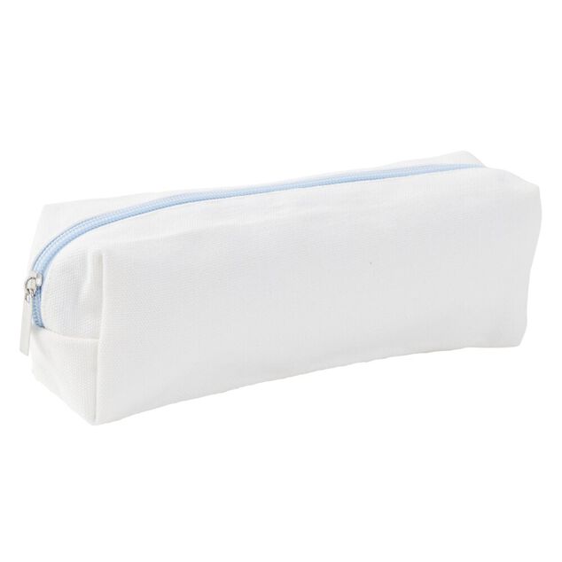 Trousse &agrave; cosm&eacute;tique en plastique unie blanc 22x7xH7cm