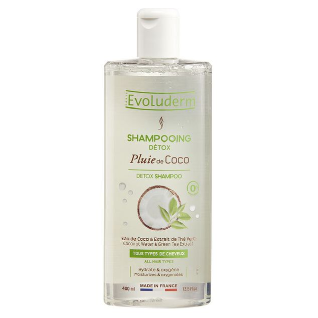 Shampooing d&eacute;tox Evoluderm pluie de coco 400 ml