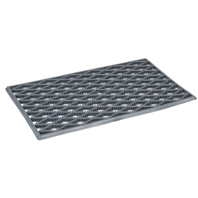 Paillasson &agrave; picots en PVC noir