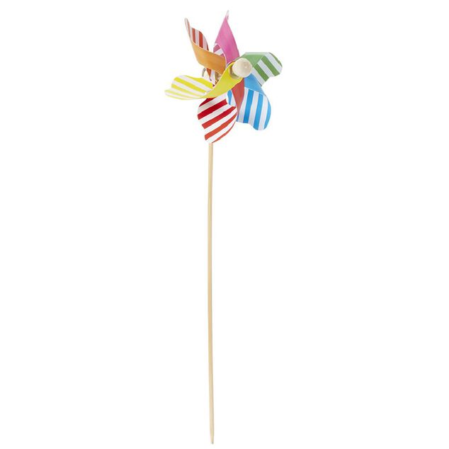 Moulin &agrave; vent multicolore &Oslash;9xH25cm