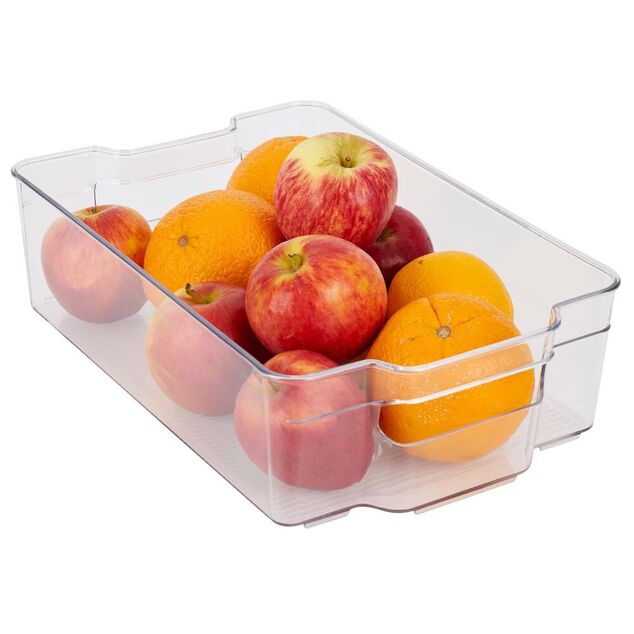 Bac rangement frigo 5,8L plastique transparent 32,5x21,5xH9cm
