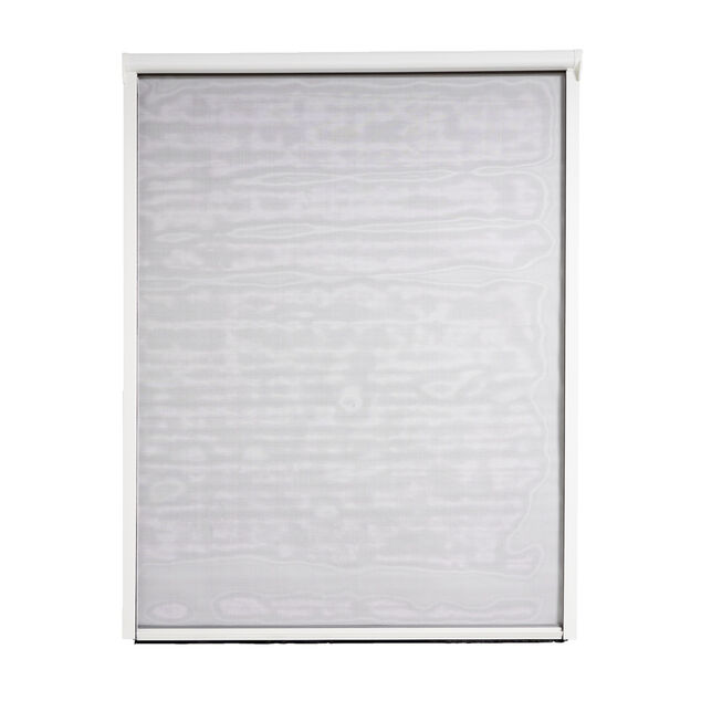 Moustiquaire enroulable pour fen&ecirc;tre 125x160cm PVC blanc