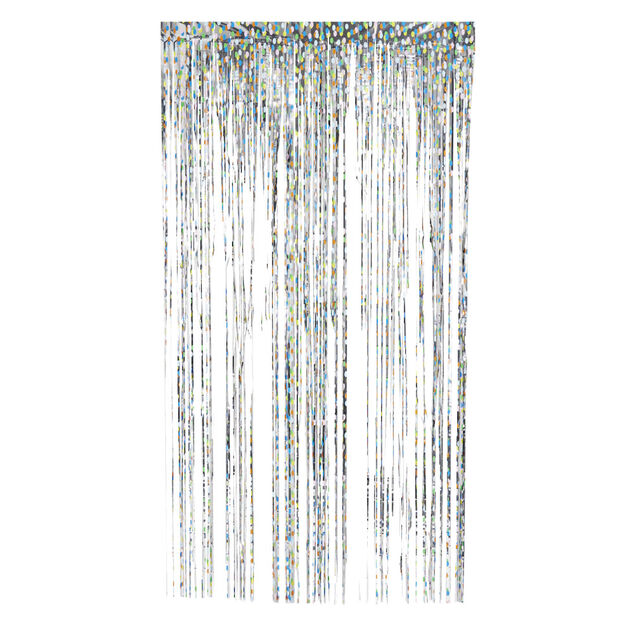 Rideau de porte anniversaire aluminium thème candy 1x2m