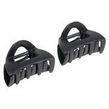 Pince crabe en plastique ajour&eacute; noir x2