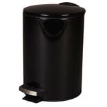 Poubelle salle de bain 3 L noire