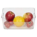 Bac rangement frigo 2L plastique transparent 20,5x14xH8,5cm