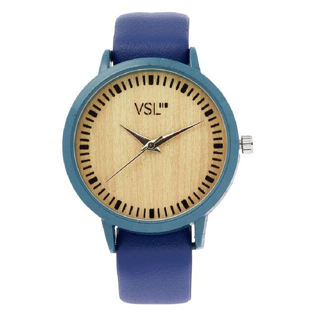 Coffret montre effet bois + 1 bracelet