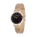 Montre femme bracelet maille milanaise inox rose gold