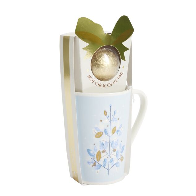 Coffret mug No&euml;l 330ml avec oeuf en chocolat (3 mod&egrave;les)