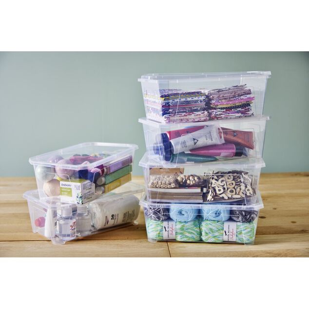 Bo&icirc;te 6L plastique transparent x6