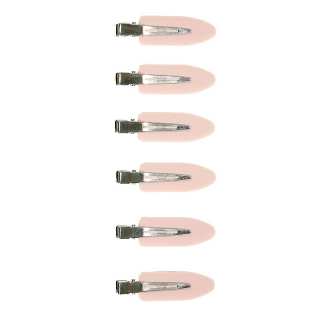Lot de 6 pinces &agrave; cheveux lat&eacute;rales noir ou rose - 2 coloris