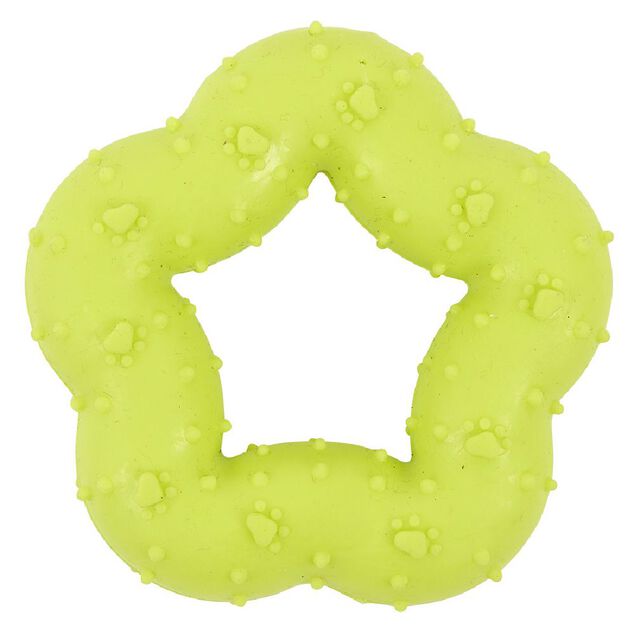 Jouet pour chien forme &Eacute;toile en caoutchouc &Oslash;7 cm