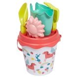 Seau de plage garni licorne