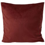 Housse de coussin velours 40x40cm terracotta