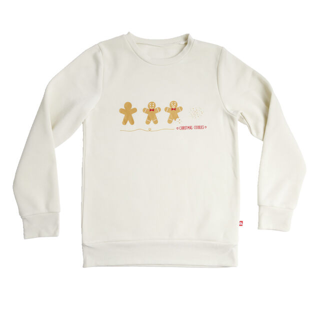 Pull de No&euml;l femme bonhomme pain d'&eacute;pices - S/M/L