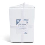 Drap housse 140x190cm 100% coton blanc