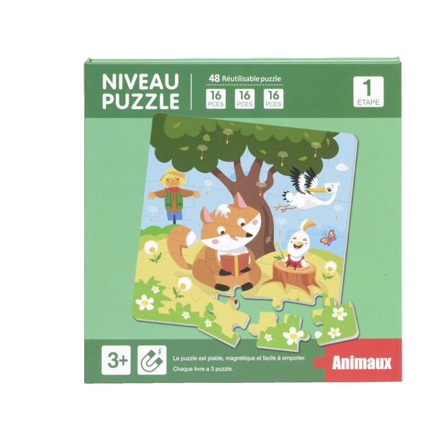 Livre 3 puzzles magn&eacute;tiques pour enfant