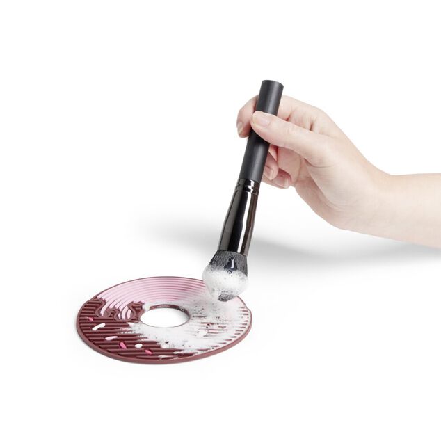 Tapis nettoyant pour pinceaux &agrave; maquillage &oslash;15cm