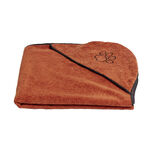 Serviette de toilette animaux 70x140cm microfibre rouge