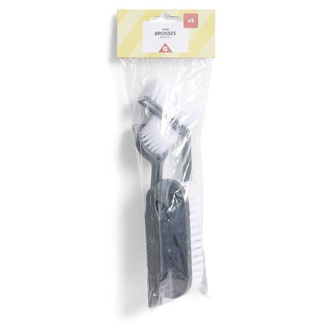 Set de 3 brosses de nettoyage