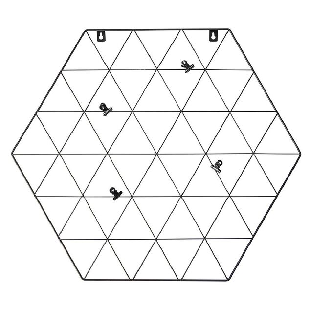 Déco murale porte photo en métal 54,5x3,5xH55cm