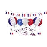 Kit supporter France ballons et photobooth 28 pièces