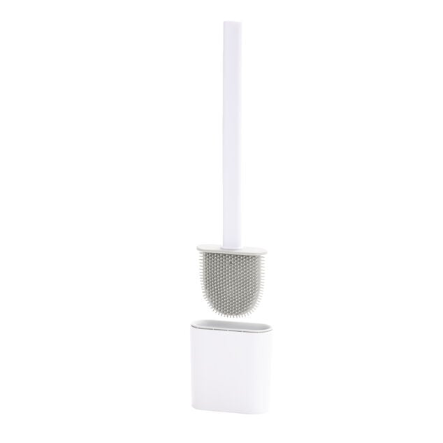 Brosse WC en silicone avec support