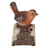 Oiseau d&eacute;coratif &agrave; d&eacute;tecteur de mouvement 7x6xH9,5 cm