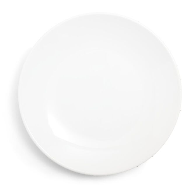 Assiette &agrave; dessert ronde Madrid fa&iuml;ence blanc &Oslash;20cm