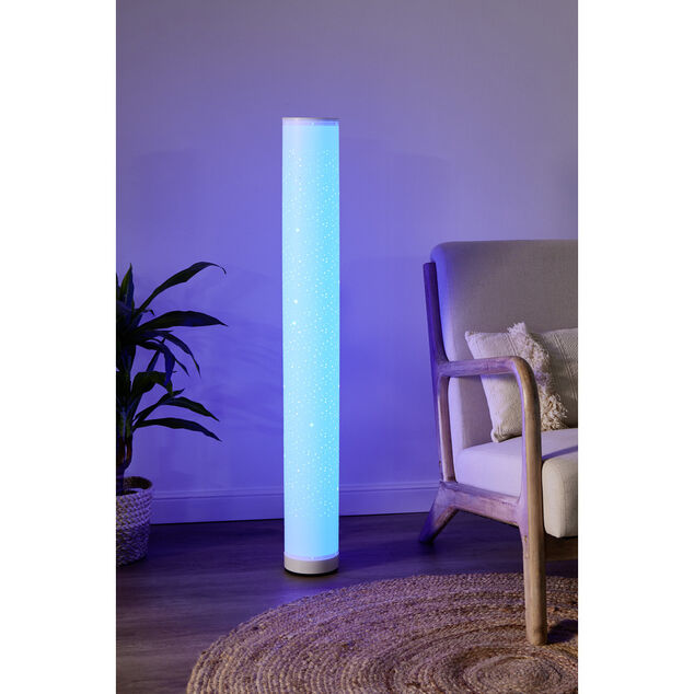 Lampadaire LED avec t&eacute;l&eacute;commande &Oslash;13xH103,5cm