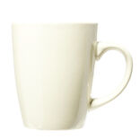 Mug en fa&iuml;ence Madrid beige 360ml &Oslash;8,6cm
