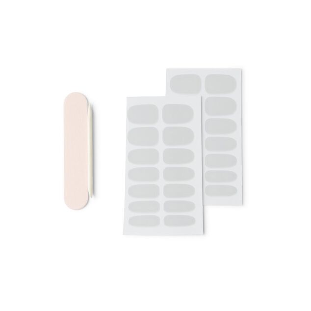 Lot de 24 autocollants vernis à ongles unis 6 coloris