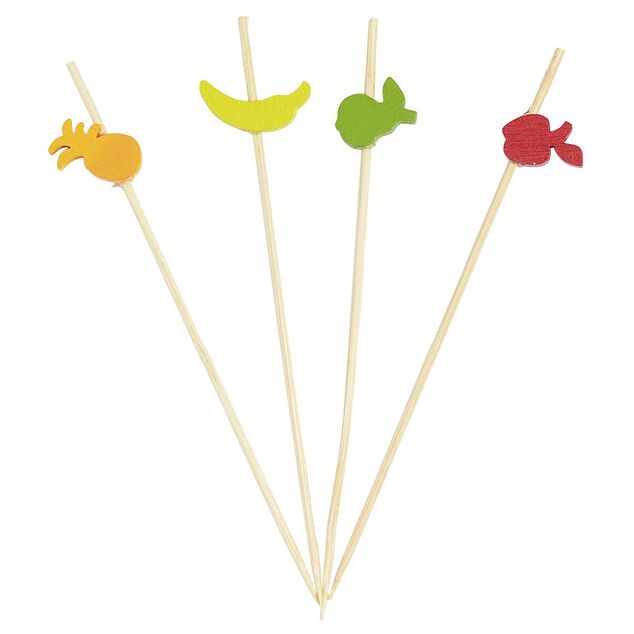 Pique &agrave; cocktail fruits d'&eacute;t&eacute; x30