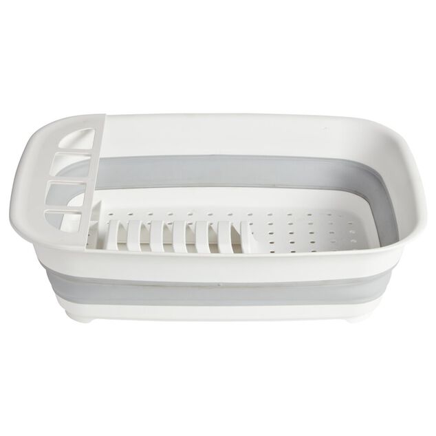 &Eacute;gouttoir r&eacute;tractable plastique blanc 45x32,5xH5,5/12cm
