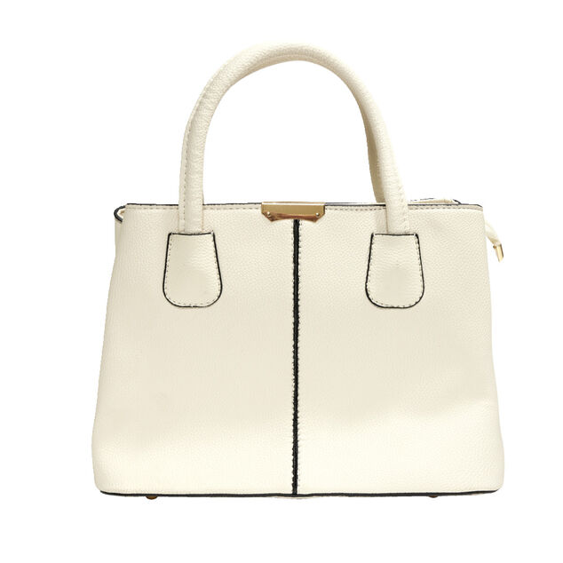 Sac &agrave; main simili petite anse et bandouli&egrave;re amovible 30x13xH22cm - 3 mod&egrave;les