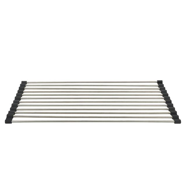 &Eacute;gouttoir en inox et silicone - L.46xl.24cm