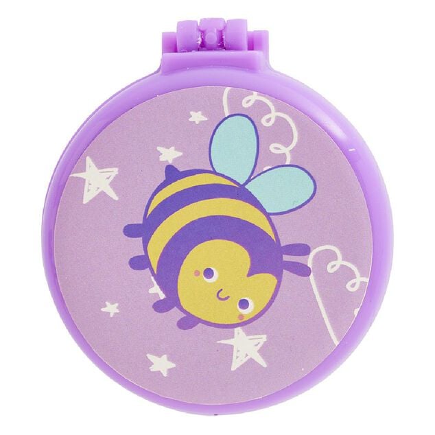 Mini brosse miroir rose