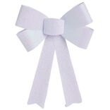 Noeud &agrave; suspendre blanc iridescent