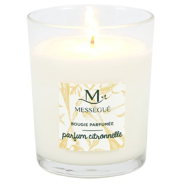 Bougie naturelle parfumée citronnelle Mességué