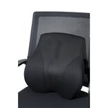 Dossier lombaire chaise de bureau m&eacute;moire de forme noir 43x11xH39,5cm