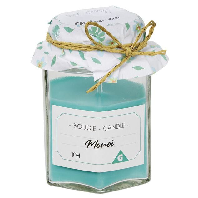 Bougie parfumée dans verre imitation pot de confiture