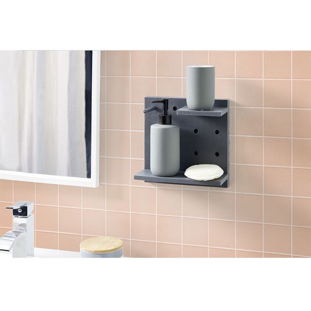 Étagère murale plastique 2 niveaux x2