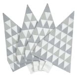 Serviette de table forme sapin blanche x10